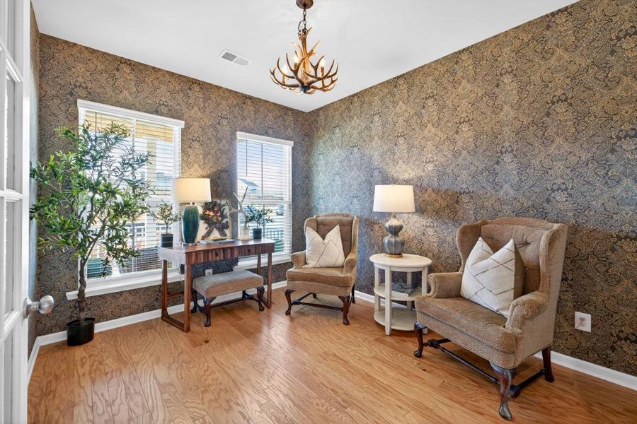 Furnished interior view inside a new home in Reunion, Flowery Branch (Image 61).