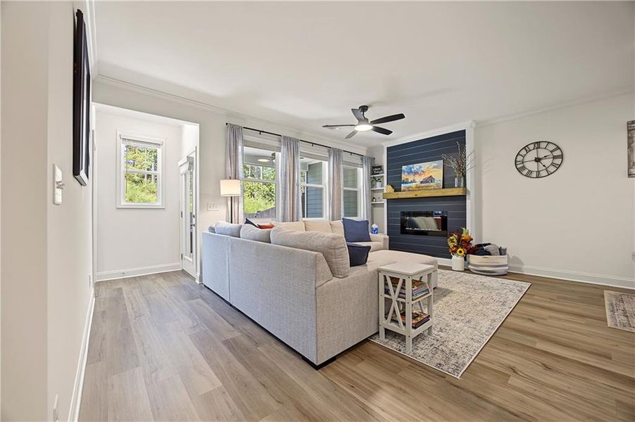Furnished interior view inside a new home in , Flowery Branch (Image 26).