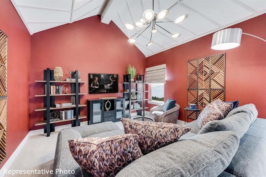 Furnished interior view inside a new home in Justin Crossing, Justin (Image 5).