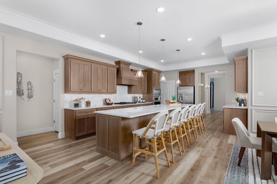 Representative furnished interior of a home built from the Verona 2 by Ladera Texas in Ladera at Timberbrook, Justin (Image 7).