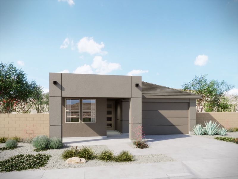 Representative exterior photo of a completed home built from the Copper by Mattamy Homes in Oasis At Rocking K, Vail, AZ (Image 2).