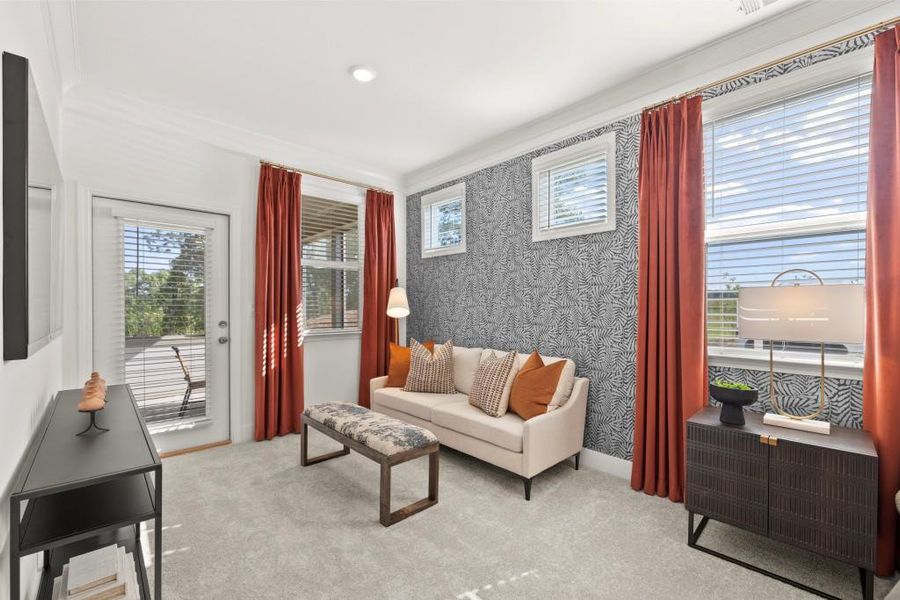 Furnished interior view inside a new home in Twelve Parks 55+, Sharpsburg (Image 27).