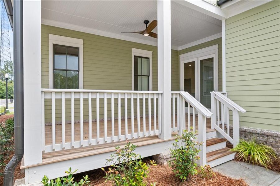 Exterior details and patio area of a home in Crossroads, Milton (Image 22).