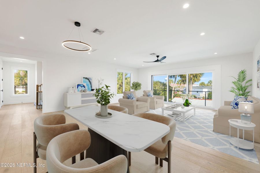 Furnished interior view inside a new home in , Jacksonville Beach (Image 5).