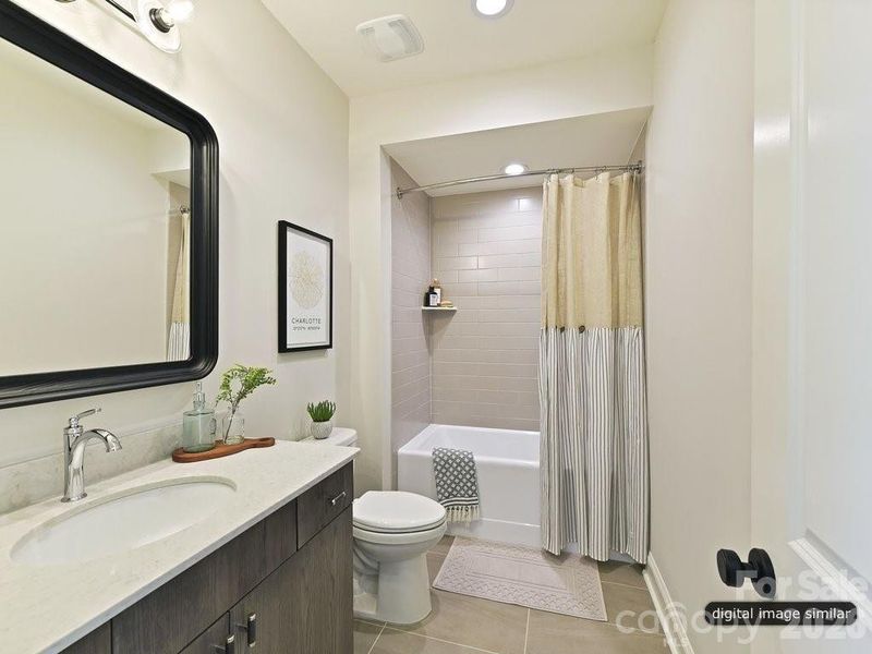 Furnished interior view inside a new home in , Charlotte (Image 35). Furnished interior view inside a new home in , Charlotte (Image 35).