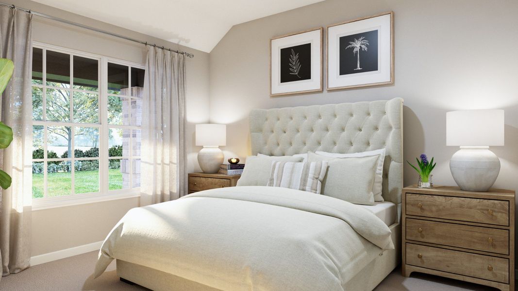 Representative furnished interior of a home built from the The Cortona by Legend Homes in Hunters Ranch, San Antonio (Image 23).