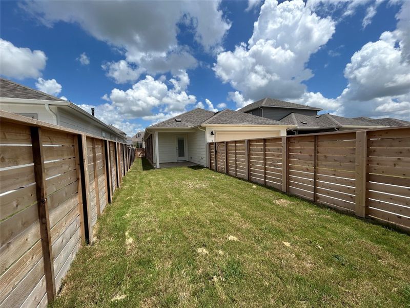 View of fenced backyard View of fenced backyard