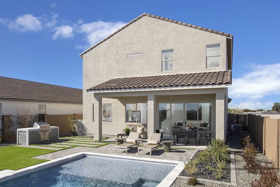 Representative exterior details of a home built from the Sienna by Mattamy Homes in Soleo, San Tan Valley (Image 4).