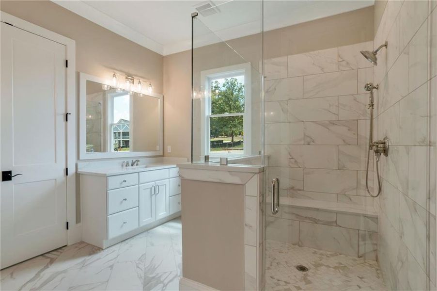 Furnished interior view inside a new home in , Statham (Image 8).