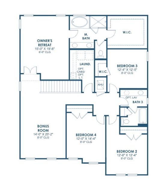 2D floor plan layout of this home in Mirada, San Antonio, FL (Image 4).