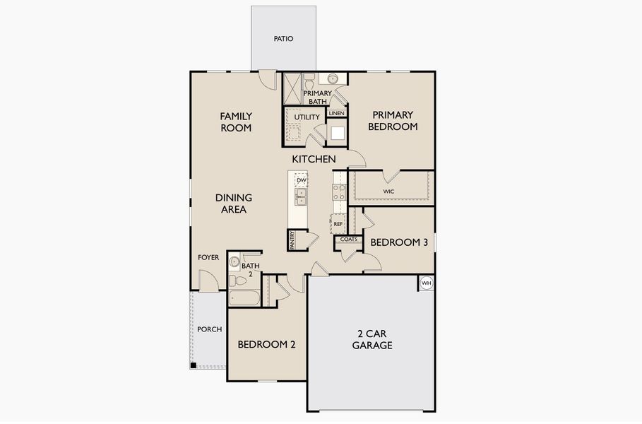 2D floor plan layout for the Larissa by Starlight Homes in Ashland, Angleton, TX (Image 3). 2D floor plan layout for the Larissa by Starlight Homes in Ashland, Angleton, TX (Image 3).
