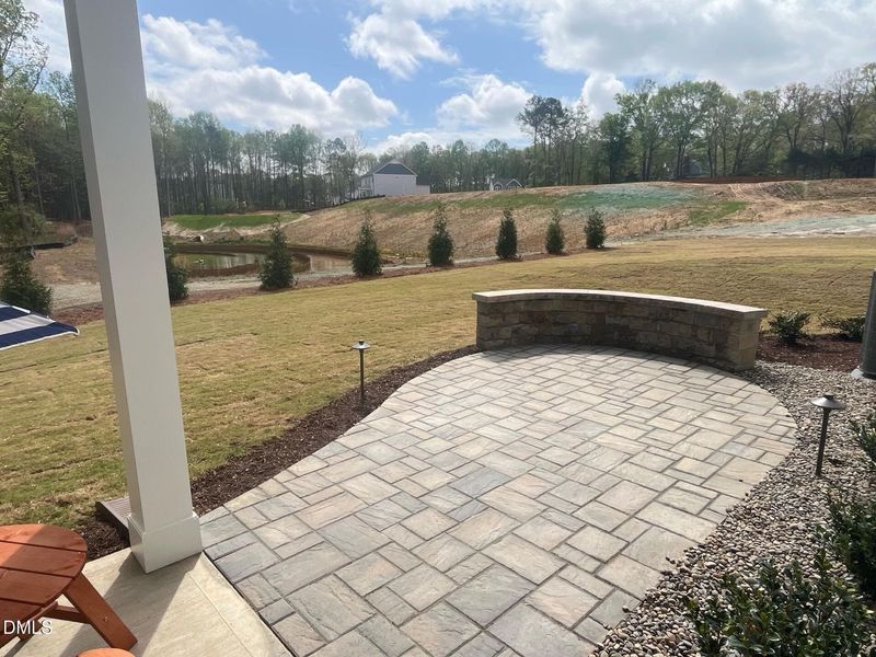 Exterior details and patio area of a home in Sage on North Main, Wake Forest (Image 27).