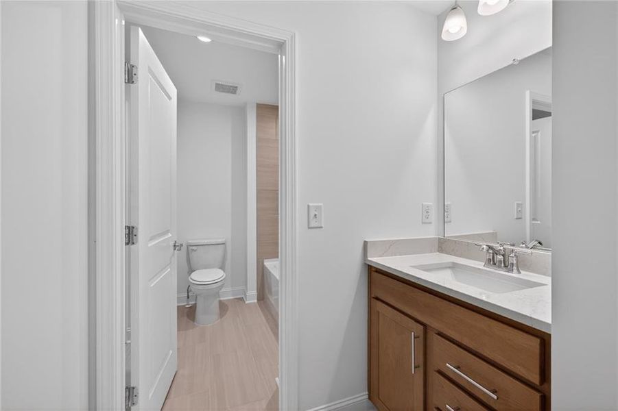 Furnished interior view inside a new home in Riversprings, Dacula (Image 20).