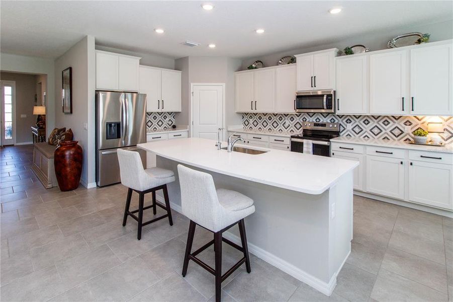 Furnished interior view inside a new home in Deerbrook, Land O' Lakes (Image 10). Furnished interior view inside a new home in Deerbrook, Land O' Lakes (Image 10).