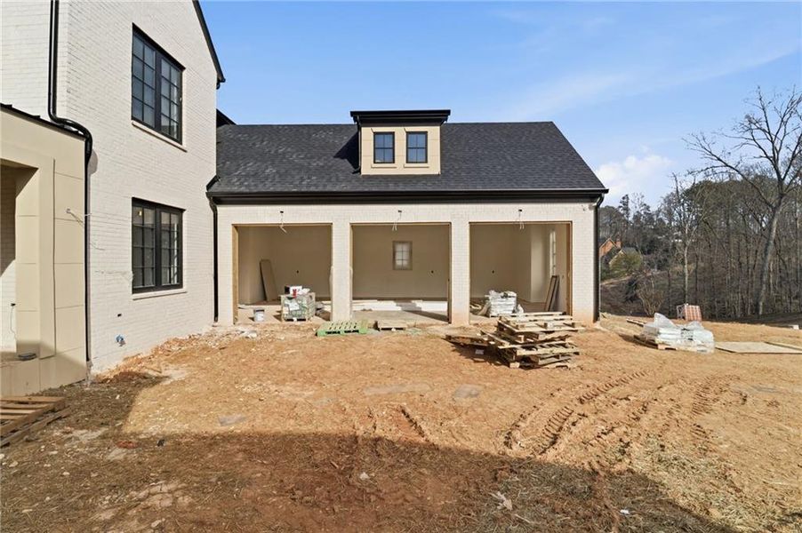 In-progress construction of a new home in , Alpharetta, GA (Image 16).