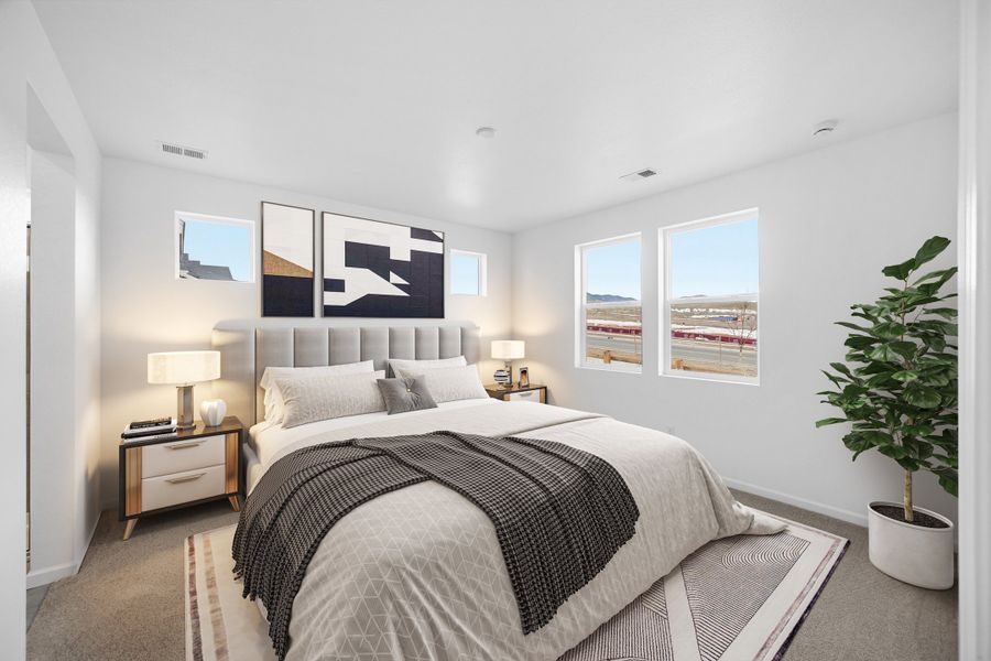 Furnished interior view inside a new home in Trailstone, Arvada (Image 6).