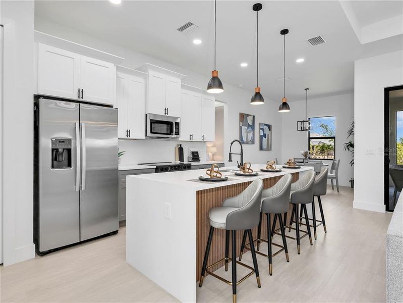 Furnished interior view inside a new home in , Cape Coral (Image 15).