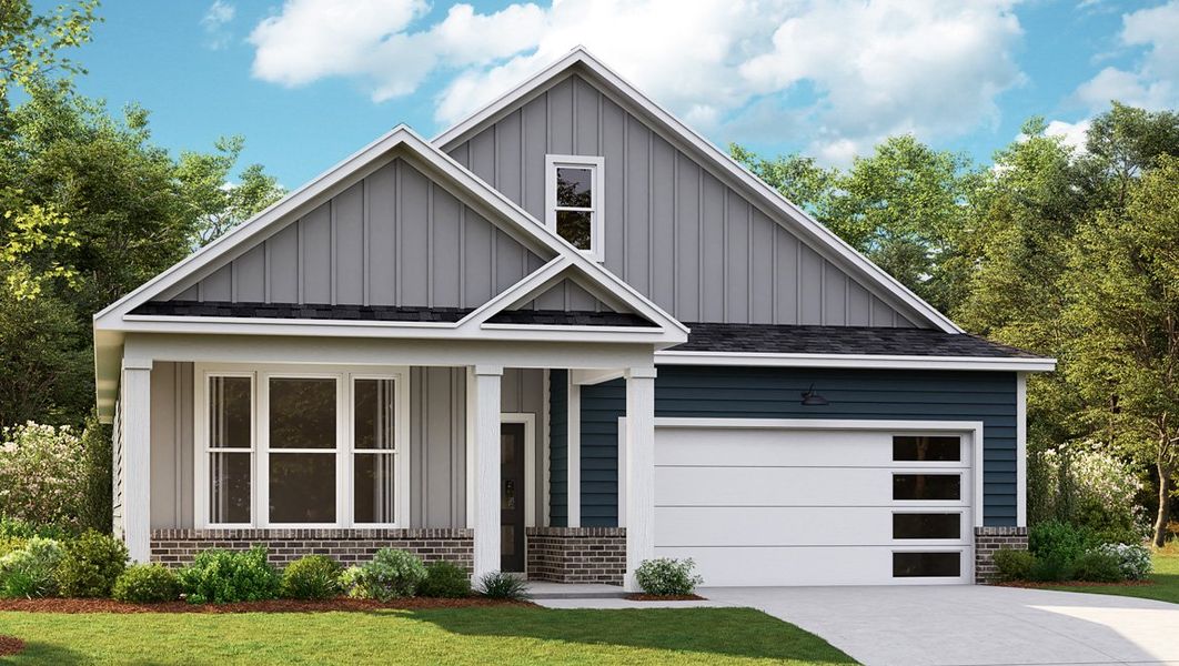 Representative exterior photo of a completed home built from the CLIFTON by D.R. Horton in Nexus South, Gallatin, TN (Image 1).