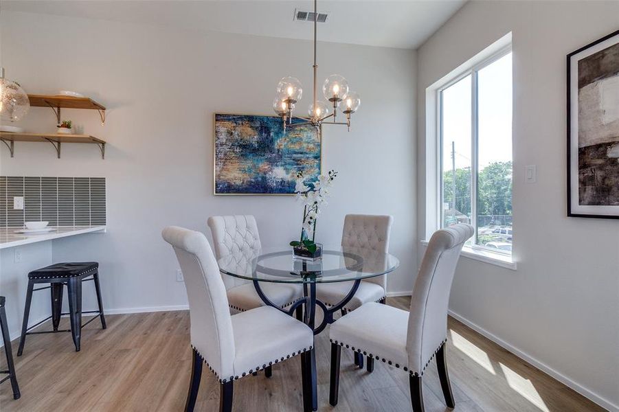 Furnished interior view inside a new home in , Dallas (Image 17). Furnished interior view inside a new home in , Dallas (Image 17).