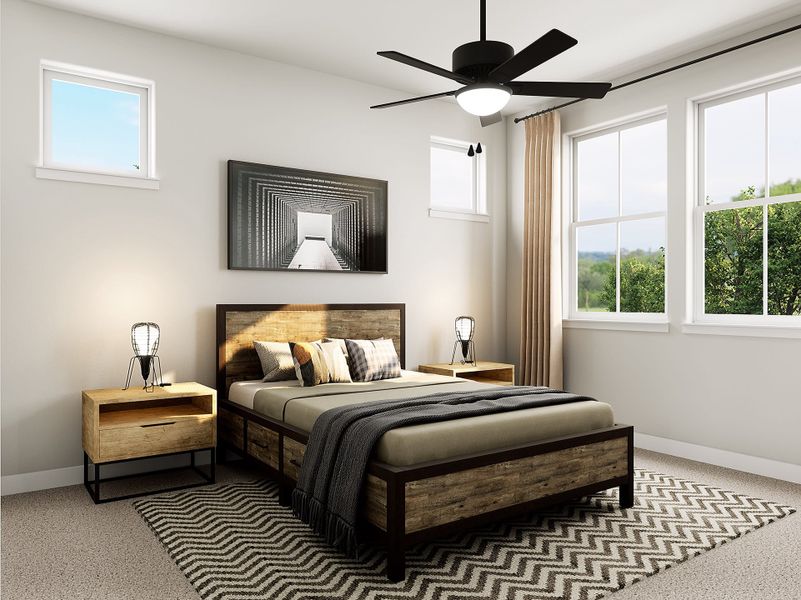 Representative furnished interior of a home built from the Scarbrough by Tri Pointe Homes in Paley Park at Easton Park, Austin (Image 11). Representative furnished interior of a home built from the Scarbrough by Tri Pointe Homes in Paley Park at Easton Park, Austin (Image 11).