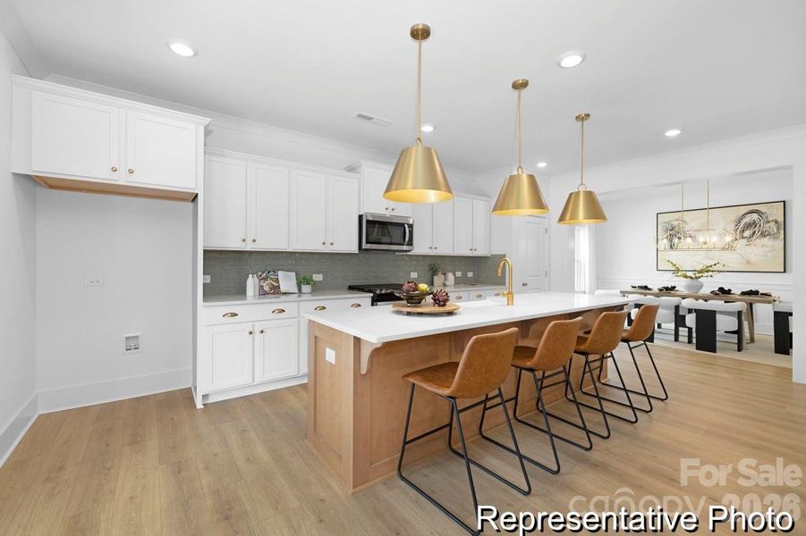 Furnished interior view inside a new home in , Statesville (Image 3).