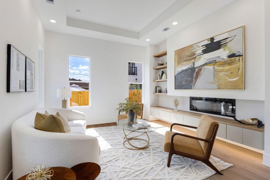 Furnished interior view inside a new home in , Houston (Image 26).