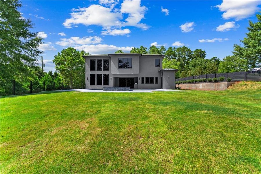 Exterior details and patio area of a home in , Sugar Hill (Image 39).