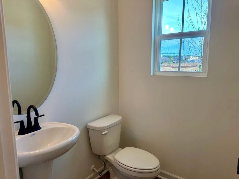 1/2 Bath featuring the AW Collection® Rosemary - Small space, big impact with organic style.