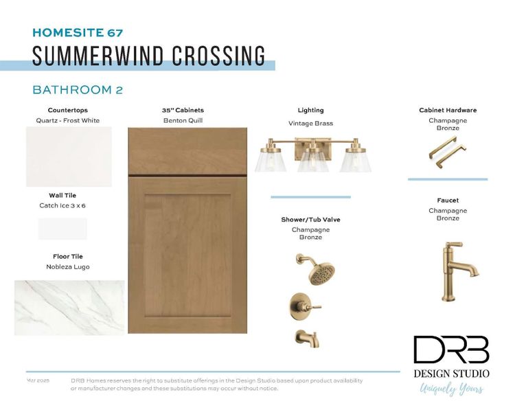 Sample of building materials used in homes in Summerwind Crossing at Lakes of Cane Bay, Summerville (Image 15).
