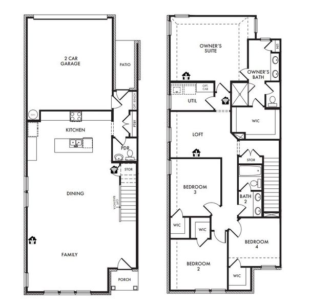 2D floor plan layout for the Texoma by Impression Homes in Timber Ridge, Corinth, TX (Image 3). 2D floor plan layout for the Texoma by Impression Homes in Timber Ridge, Corinth, TX (Image 3).