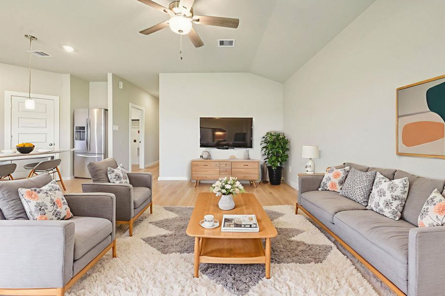 Photo is not of the actual home, but is an inspirational photo of builder’s model home and may depict options, furnishings, and/or decorator features that are not included