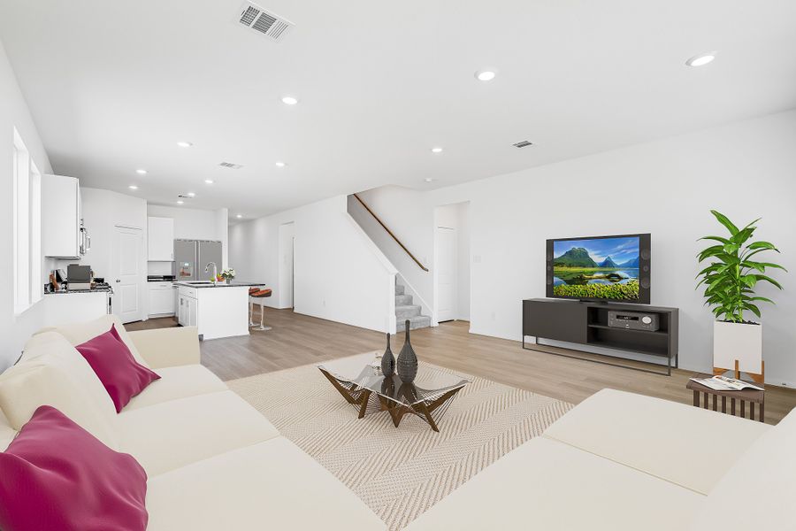 Furnished interior view inside a new home in Redbud 45s, Hockley (Image 9).