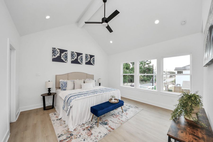 Furnished interior view inside a new home in , Houston (Image 31).