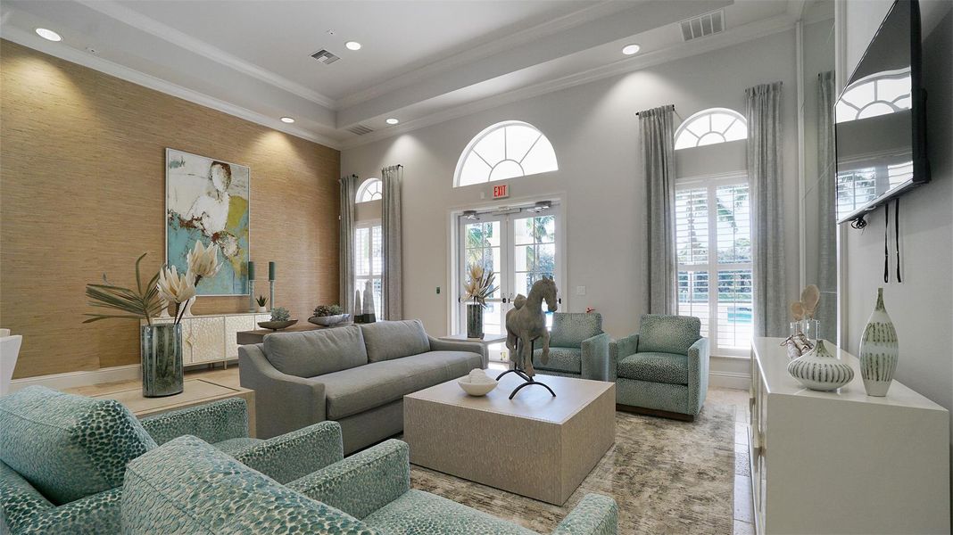 Furnished interior view inside a new home in , Port St. Lucie (Image 8). Furnished interior view inside a new home in , Port St. Lucie (Image 8).
