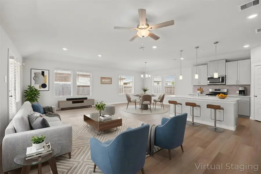 Furnished interior view inside a new home in Wall Street Village, Richmond (Image 7).