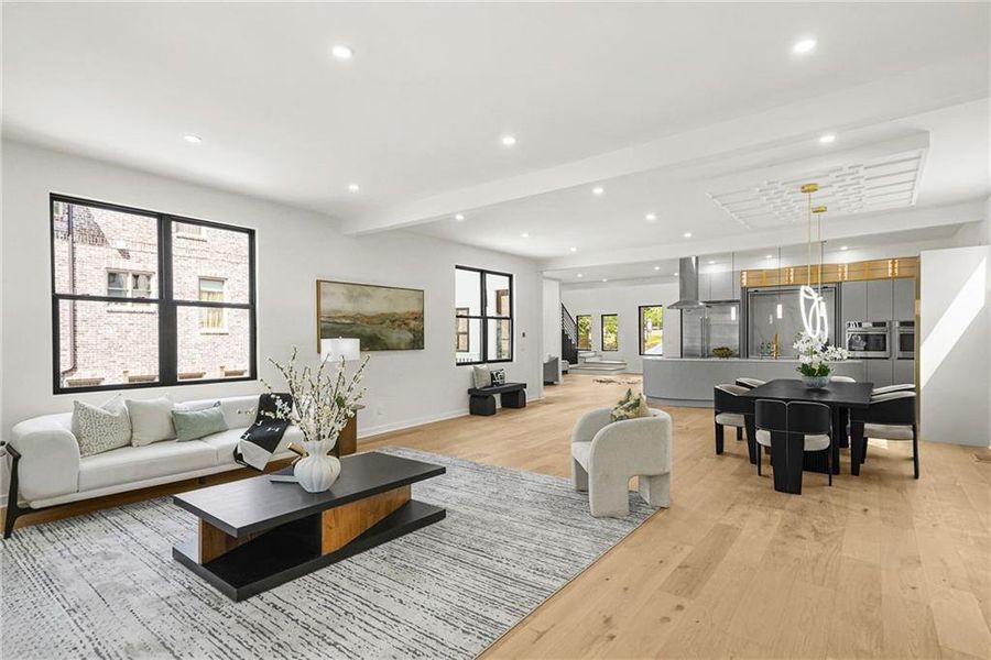 Furnished interior view inside a new home in , Atlanta (Image 15).
