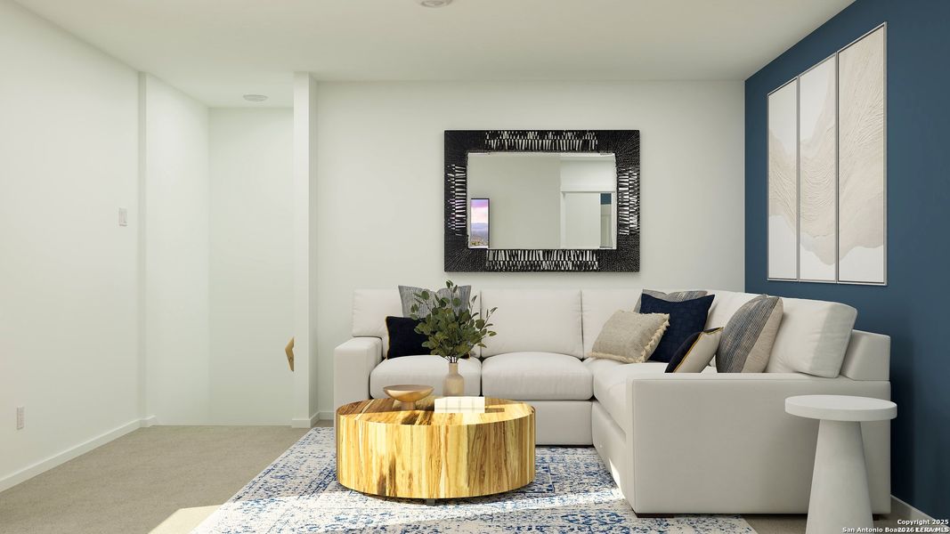 Furnished interior view inside a new home in Sapphire Grove, San Antonio (Image 23).