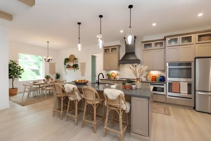 Furnished interior view inside a new home in Hidden Fields, Hoschton (Image 26).
