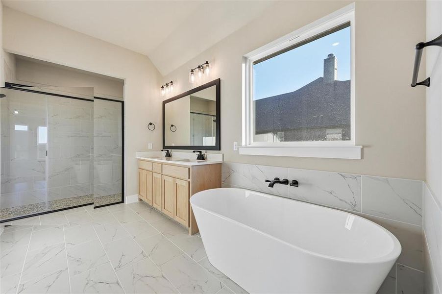 Furnished interior view inside a new home in Coyote Crossing, Godley (Image 6).