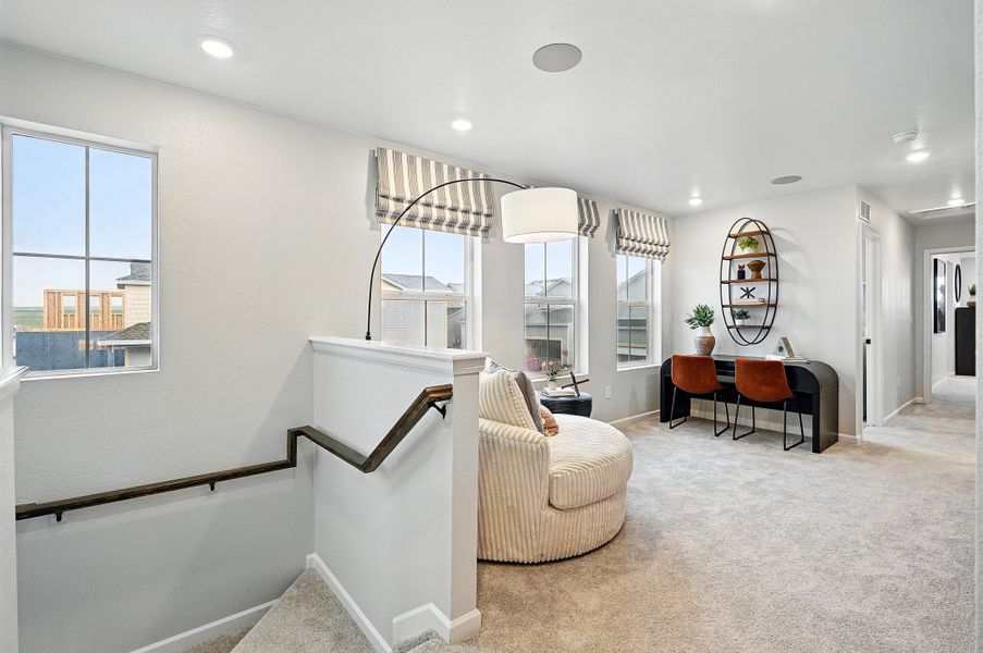 Representative furnished interior of a home built from the Stella Plus by Taylor Morrison in Parterre Horizon Collection, Thornton (Image 18).