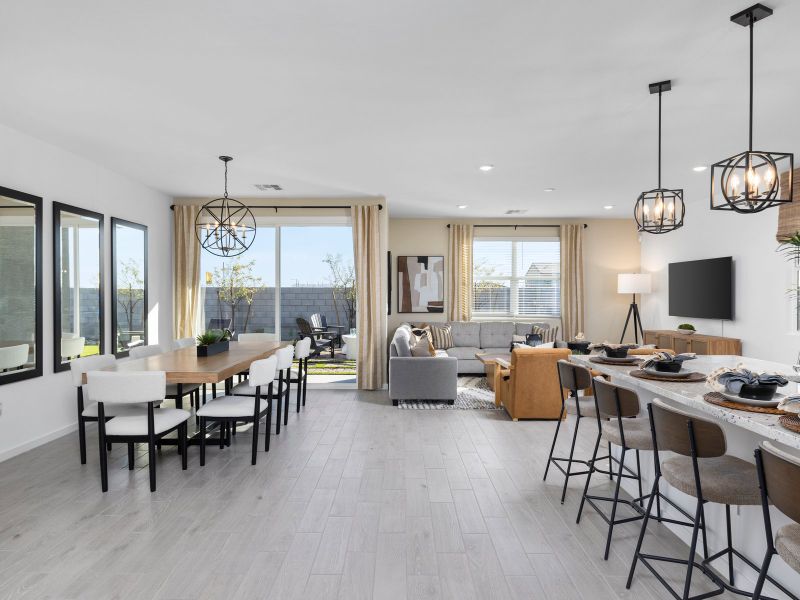 Furnished interior view inside a new home in Allure Vista Reserve Series, Buckeye (Image 9).