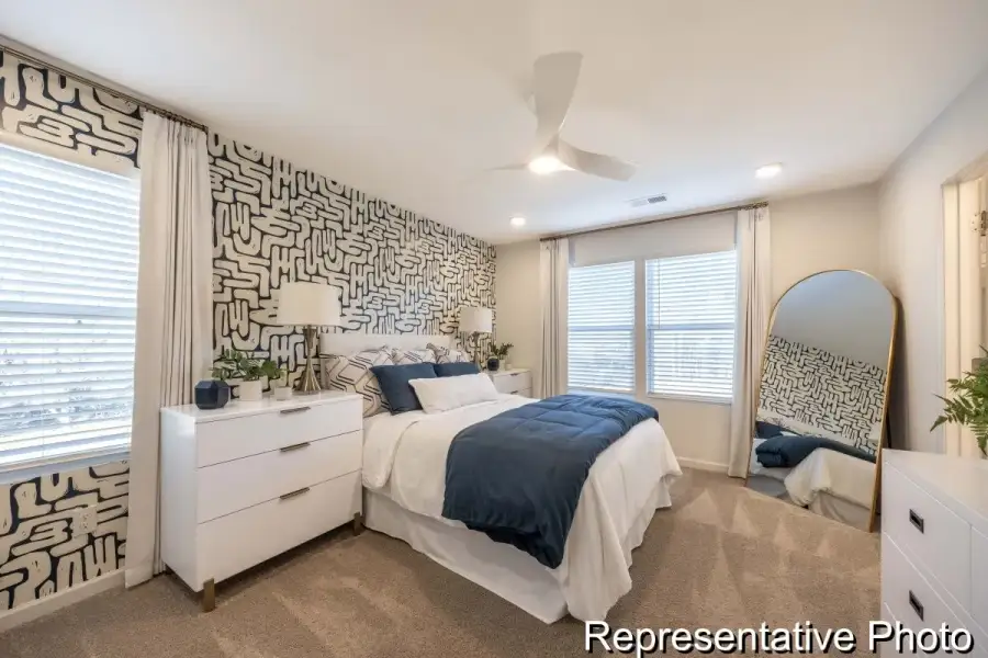 Furnished interior view inside a new home in Village Heights TH, Greensboro (Image 14).