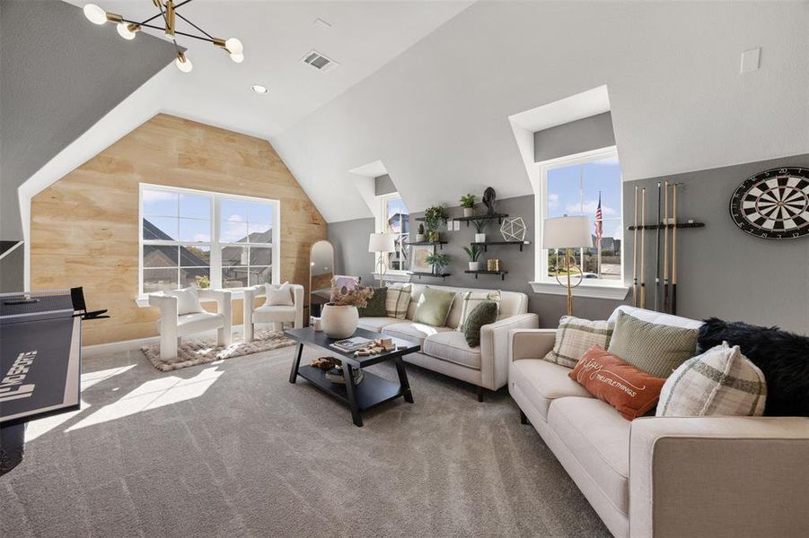 Furnished interior view inside a new home in Somercrest, Midlothian (Image 16).