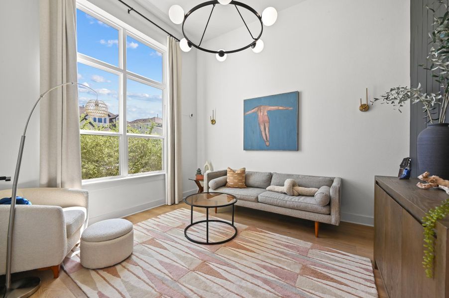 Furnished interior view inside a new home in Loyola, Austin (Image 19).