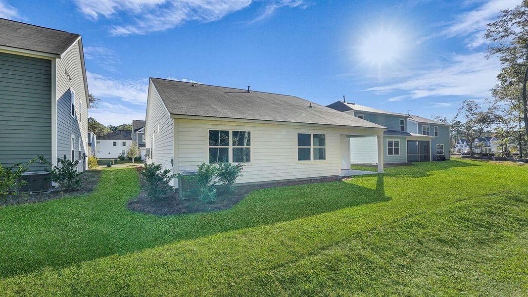 Exterior details and patio area of a home in Founders Corner, Summerville (Image 3).
