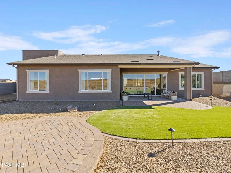 Exterior details and patio area of a home in Hidden Hills, Prescott (Image 32).