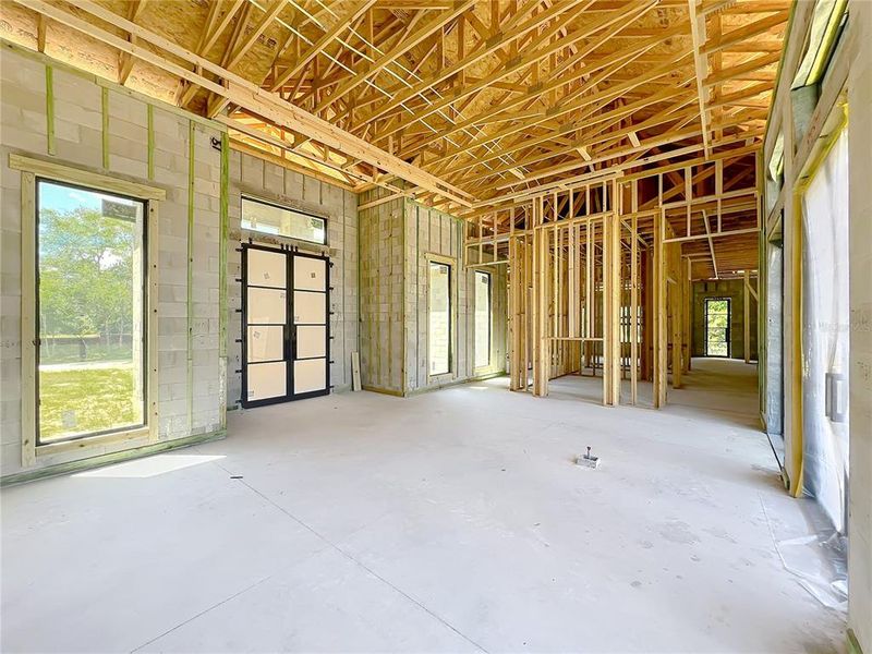 In-progress construction of a new home in , Oviedo, FL (Image 75).