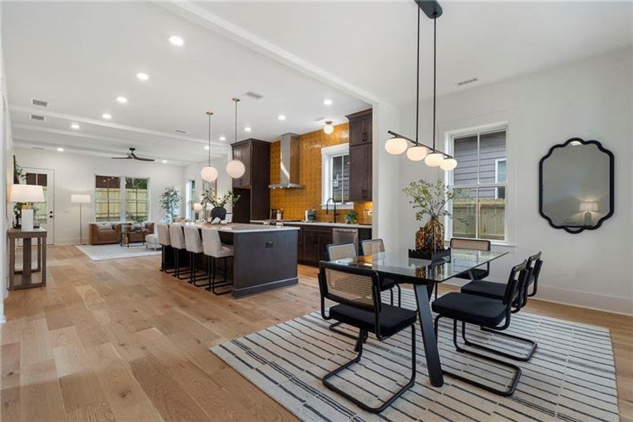 Furnished interior view inside a new home in , Atlanta (Image 53).