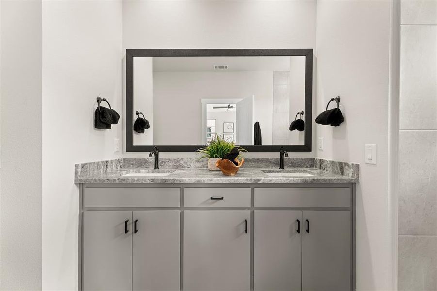 Furnished interior view inside a new home in The Tribute, The Colony (Image 15). Furnished interior view inside a new home in The Tribute, The Colony (Image 15).