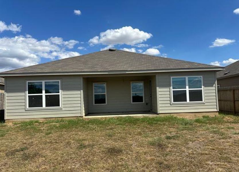 Exterior details and patio area of a home in , Lytle (Image 1). Exterior details and patio area of a home in , Lytle (Image 1).